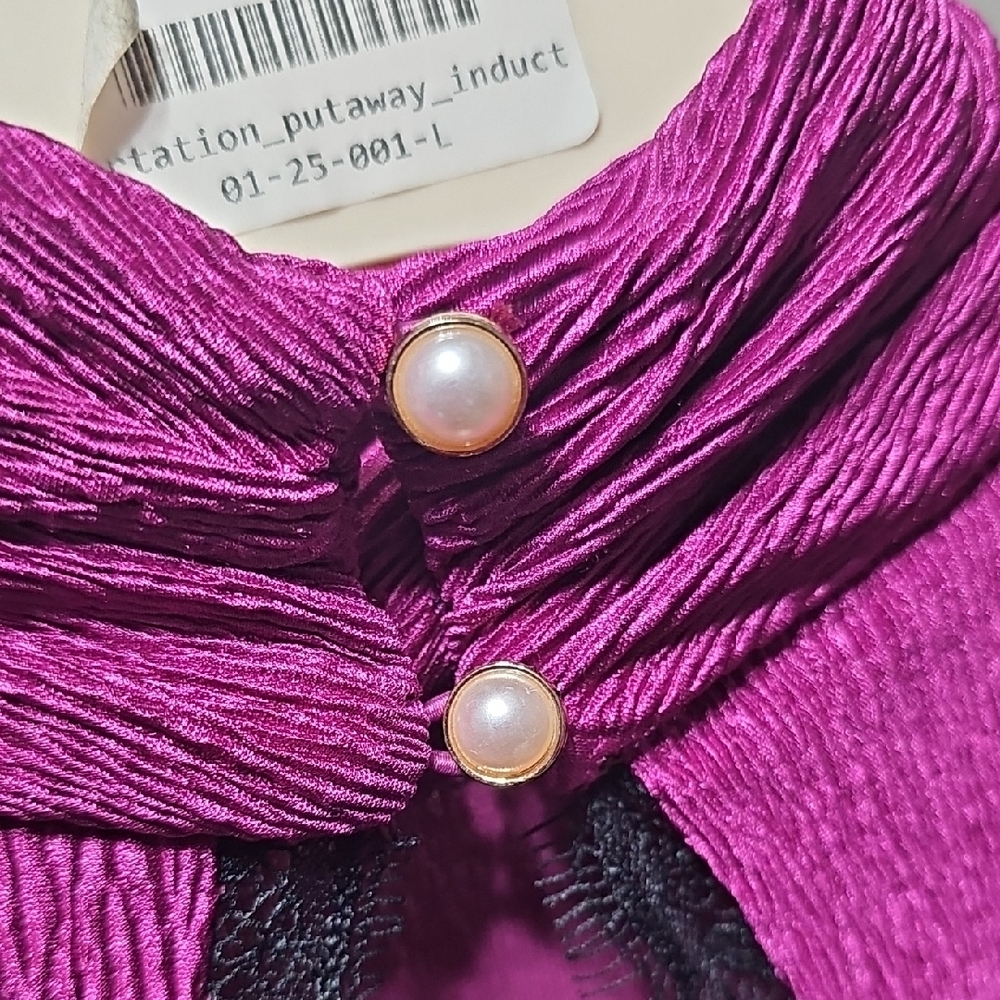 SAYLOR Vibrant Purple Long Sleeve Dress - Picture 5 of 5